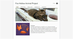 Desktop Screenshot of foxhollowanimalproject.org